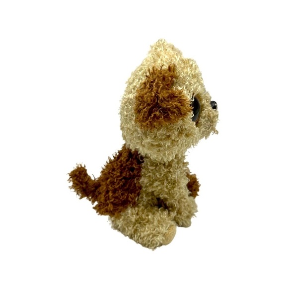 TY Beanie Boos ROOTBEER‎ the Brown Dog Glitter Eyes Regular 6” - Picture 2 of 7